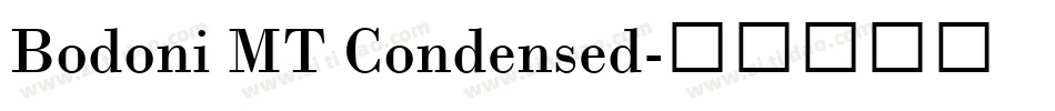 Bodoni MT Condensed字体转换